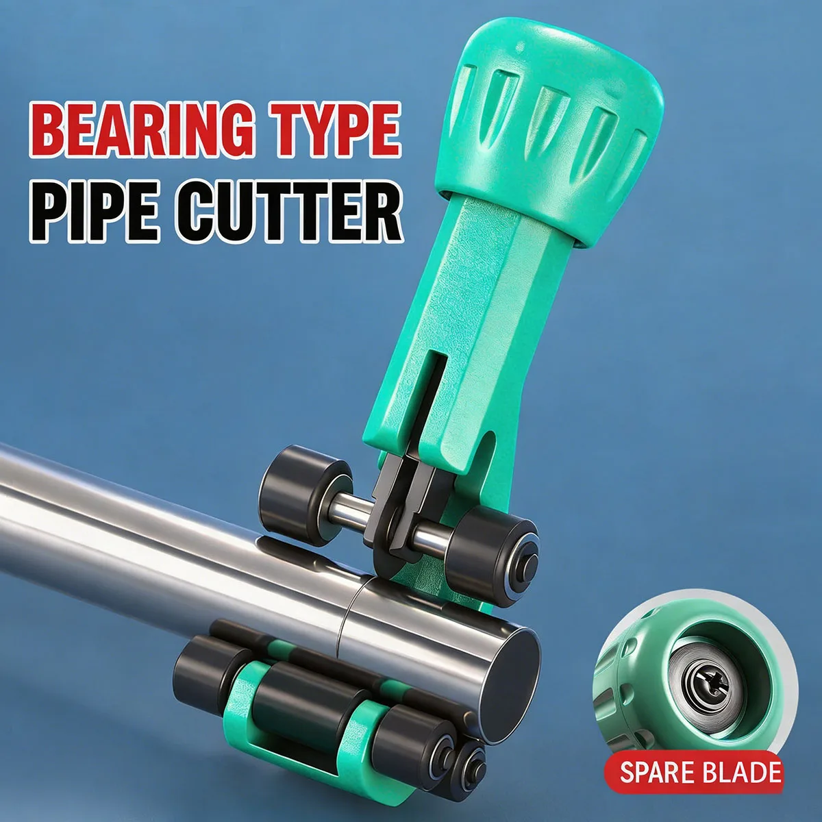 Stainless Steel Pipe Cutter 8-32mm Double Bearing Tube Cutting Tool for Copper Aluminum Corrugated PVC PPR Water Air Pipe