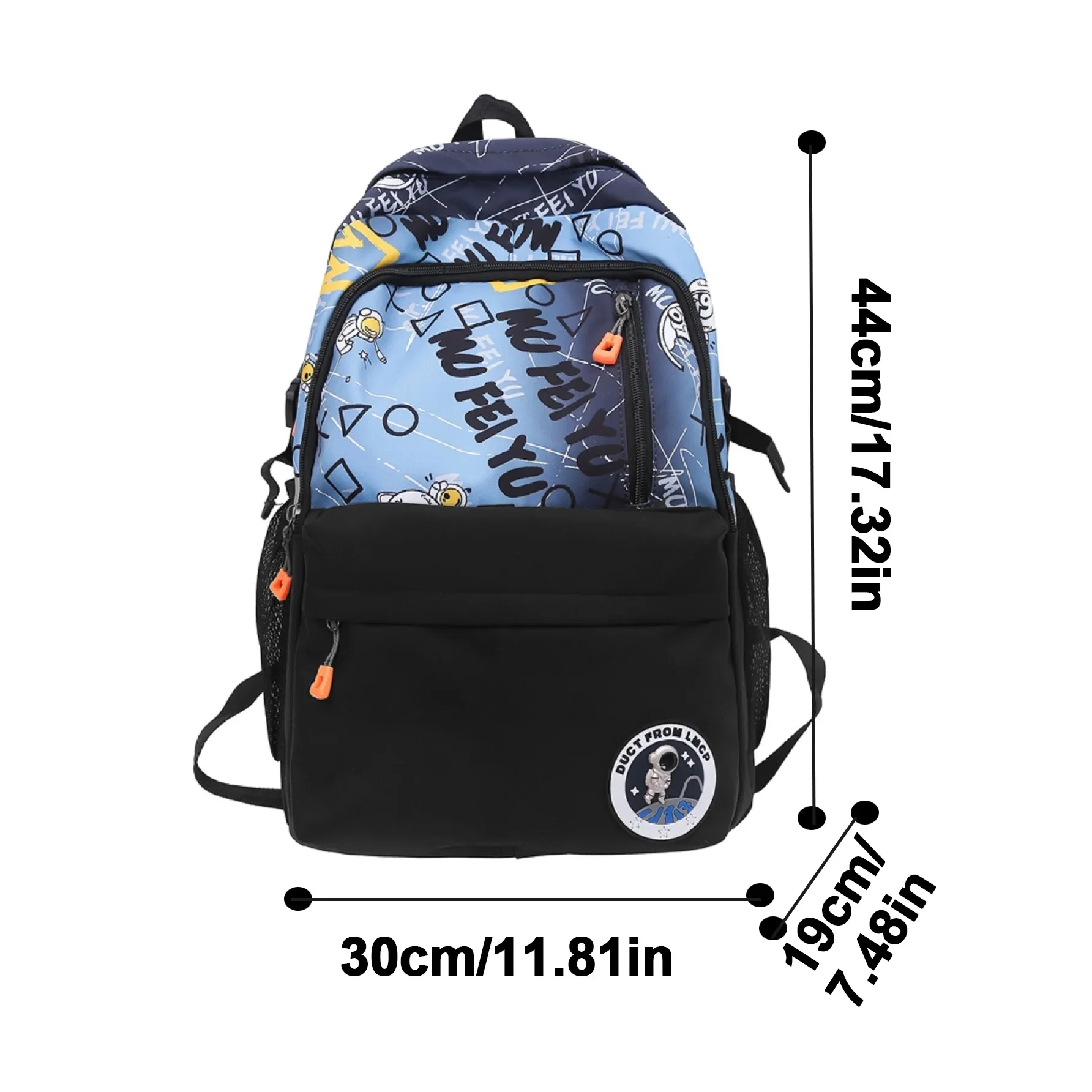 Fashionable campus backpack, outdoor travel bag, large capacity leisure travel bag