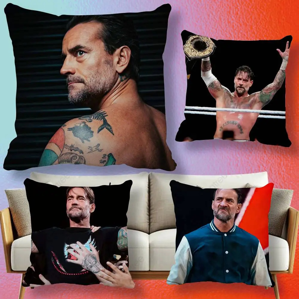 Wrestler CM Punk-k  Pillow cover gift High definition digital printing,Surprise vivid pattern Household.