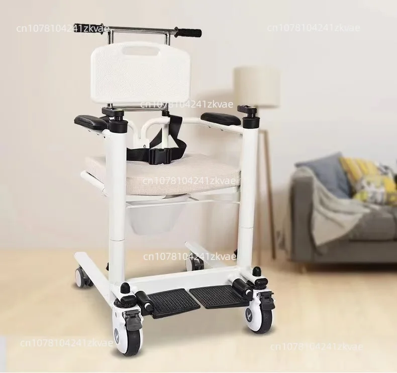 New Hospital Patient Lift Transfer Chair for The Disabled To Transfer To The Toilet The Hand-operated Elderly Shower Chair