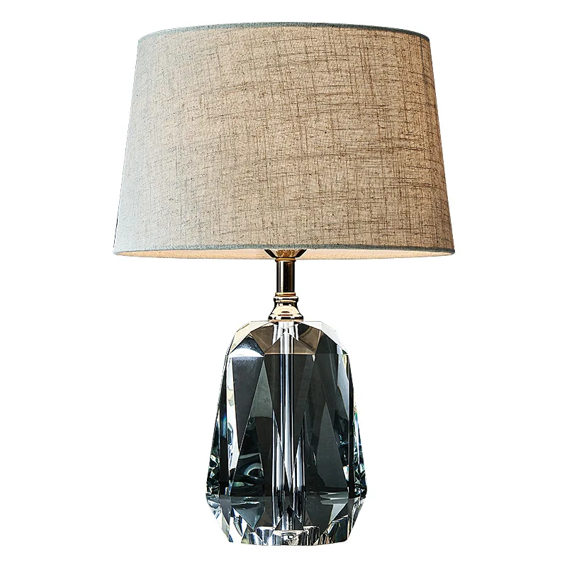 

Light luxury crystal table lamp table lamp Modern simple bedroom bedside table lamp