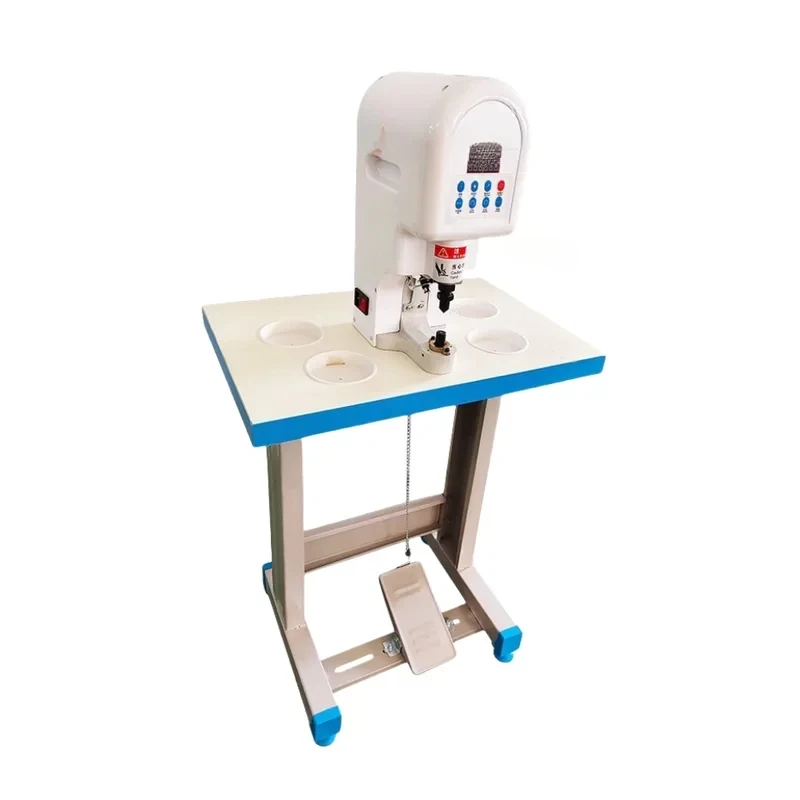 Semi-Automatic Foot Press Snap Attaching Multifunctional Servo Button Sewing Electrical Eyelet Making Riveting Hine