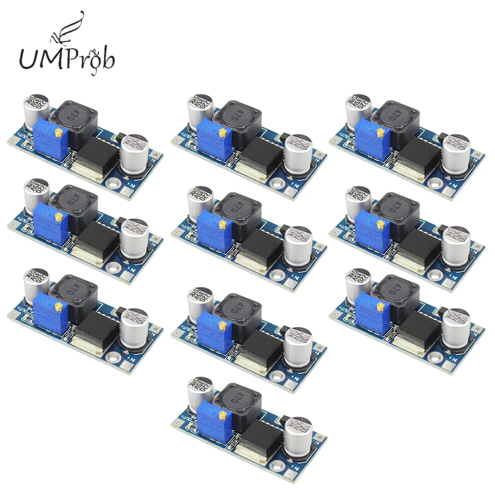 10pcs/lot DC 3-40V LM2596S  3A Adjustable Step-down Power Supply Module Voltage Regulator