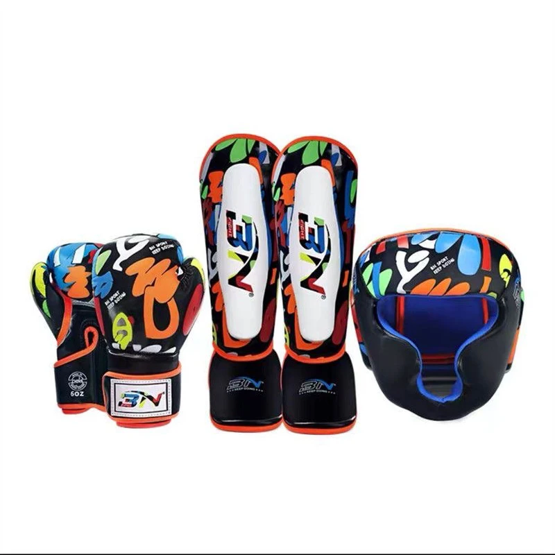 

Kids Boxing Helmet Muay Thai Kickboxing MMA Martial Arts Sparring Headgear Head Protector Fight Training Equipment