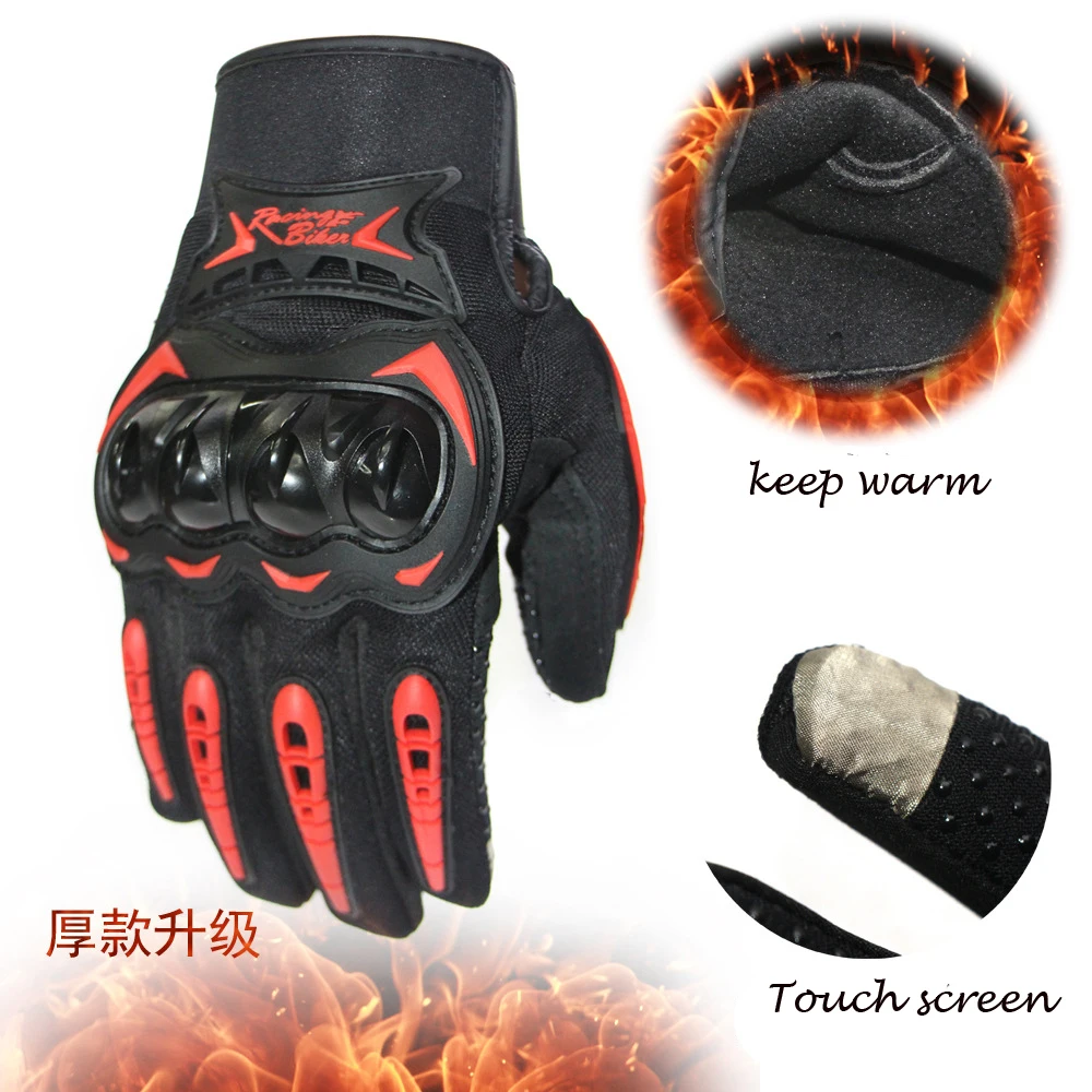 Motorfiets Warme Handschoenen Mannen Vrouwen Guantes Moto Motorfiets Rijhandschoenen Touchscreen Moto Motorcross Handschoenen Winter