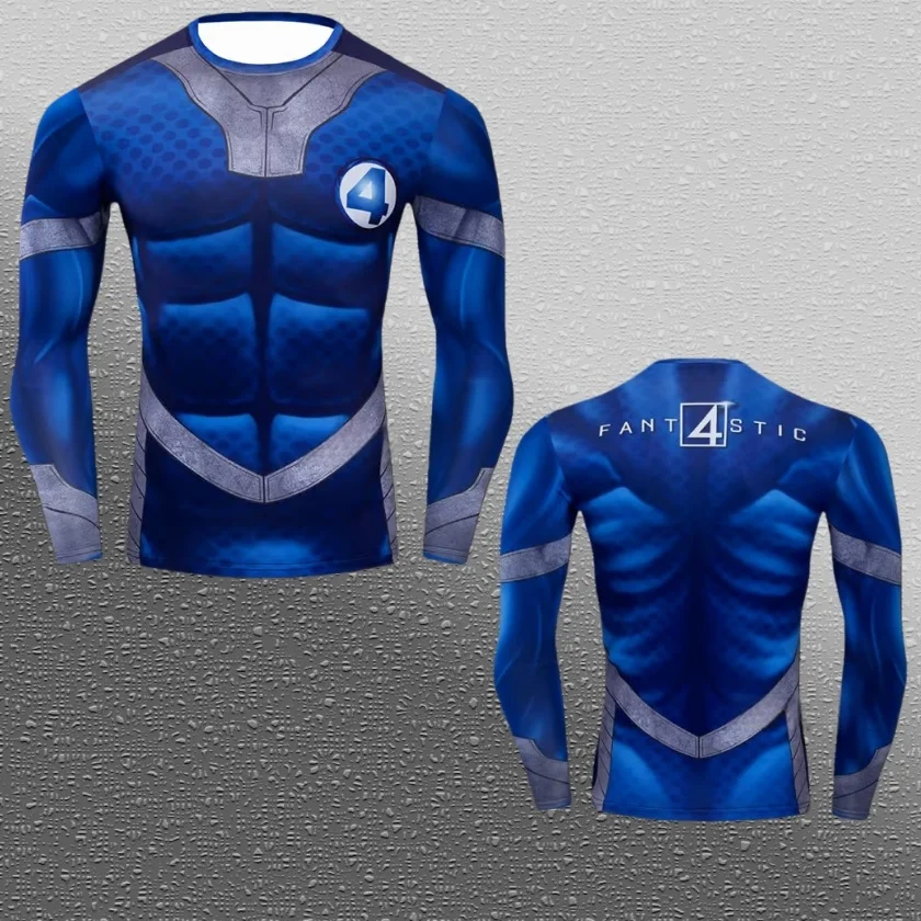 25/26 populaire Marvel série super-héros COS loisirs sport Fitness vêtements printemps et automne à manches longues T-shirt vêtements de famille