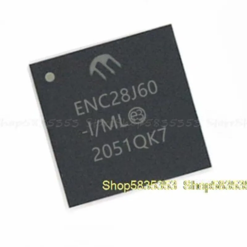 10pcs New ENC28J60-I/ML QFN28 Microcontroller chip