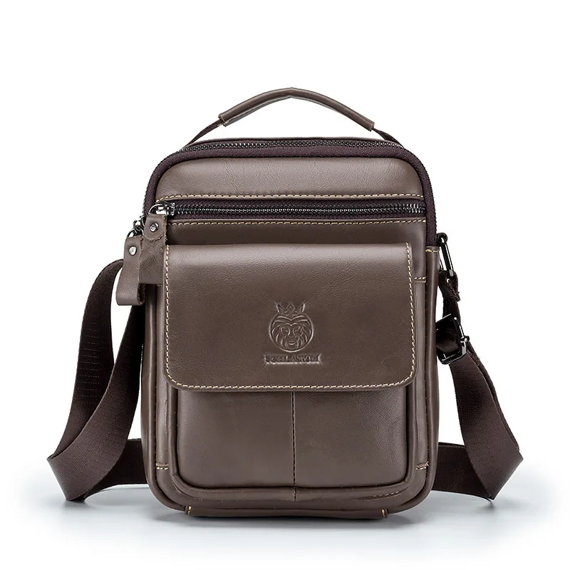 

Leather Top Layer Cowhide Men's Shoulder Bag Crossbody Bag European and American Men's Postman Bag