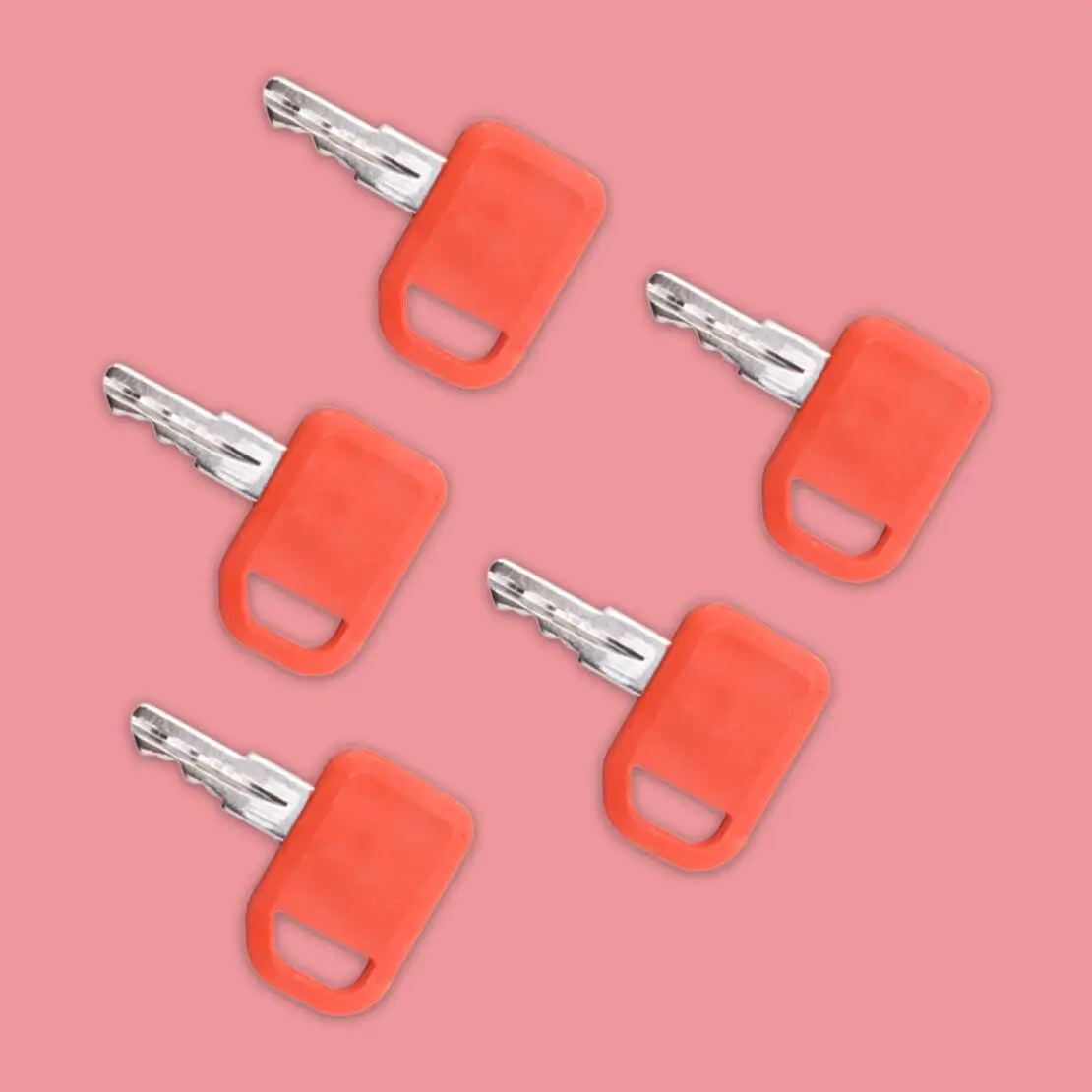5Pcs 21P Ignition Key Fit for John Deere Grader Dozer Skidsteer Loader Tractor Excavator CT315 319D CT322 323D 329D CT332 333D