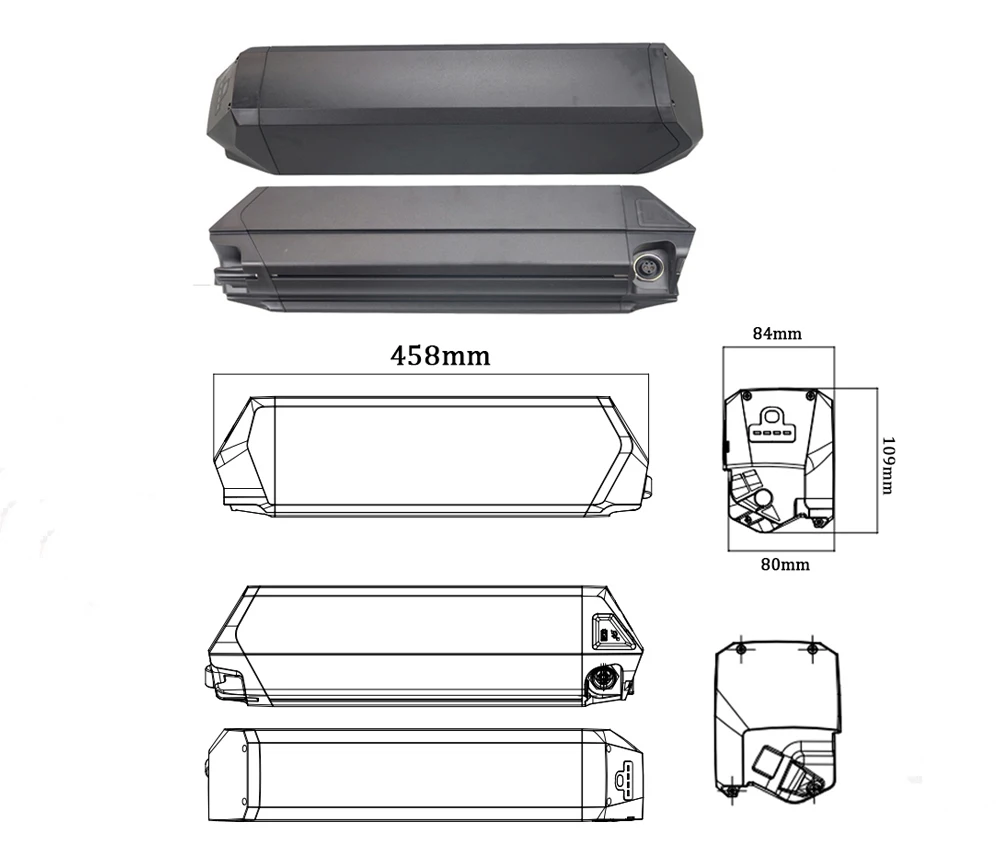 Dorado 21700 con cable Freedom Cruiser, 48V, 52V, 60V, 20Ah, 1200Wh, para 750W, 1000W, 2000W, Bafang Step thru EMTB, reemplazo