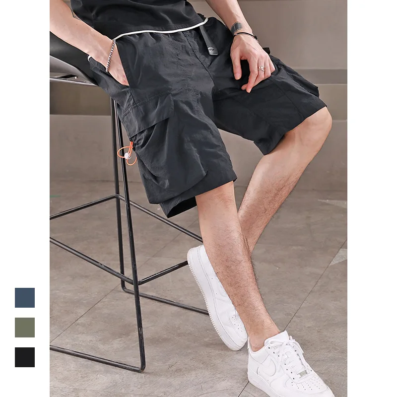 

Cargo Shorts, Men's Summer Loose Slacks, Ins, Trendy Hip Hop, Multi-pocket Cropped Pants