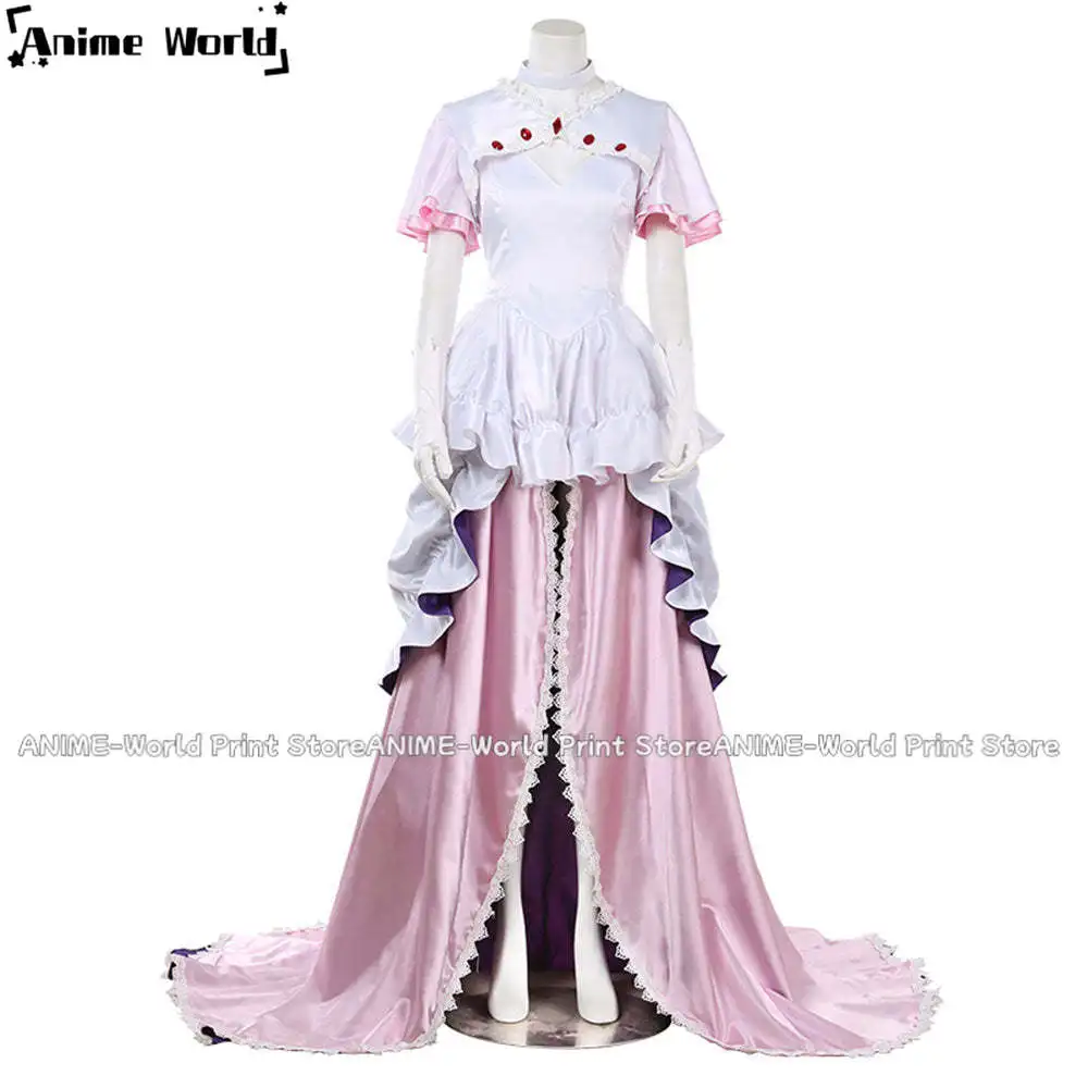 《Custom Size》Unisex Anime Puella Magi Madoka Magica Madoka Kaname Angel Cosplay Costumes Outfit Halloween