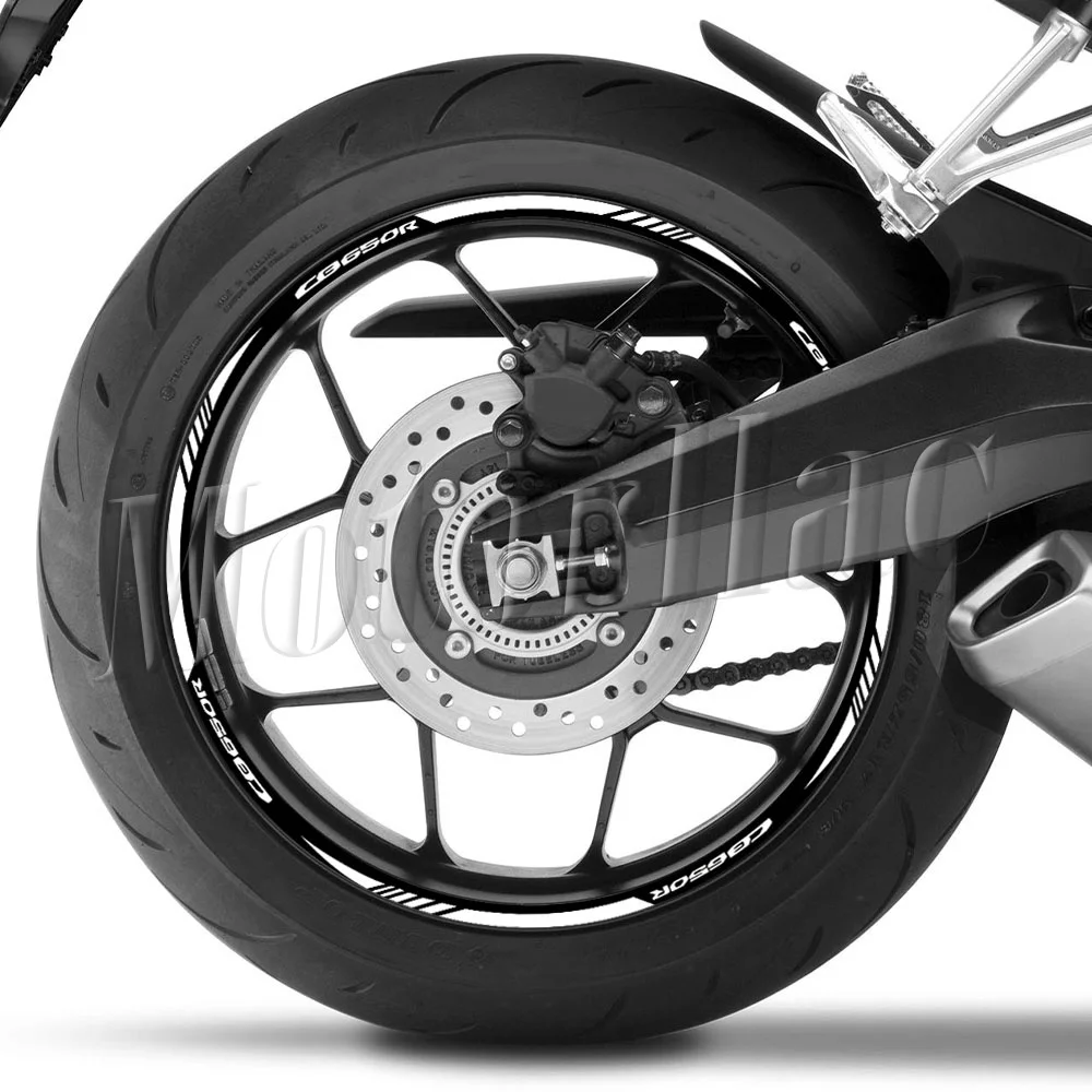 Reflektierender Motorrad-Radaufkleber, Felgen-Naben-Streifen, Dekorband, Zubehör, wasserdicht für CB650R CB650 R CB 650R – Detail 6