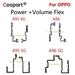 Coopart Power Button Switch Volume Mute Cable For OPPO A92S A93 4G A94 A95 A96 5G A93S On Off Key Button Flex