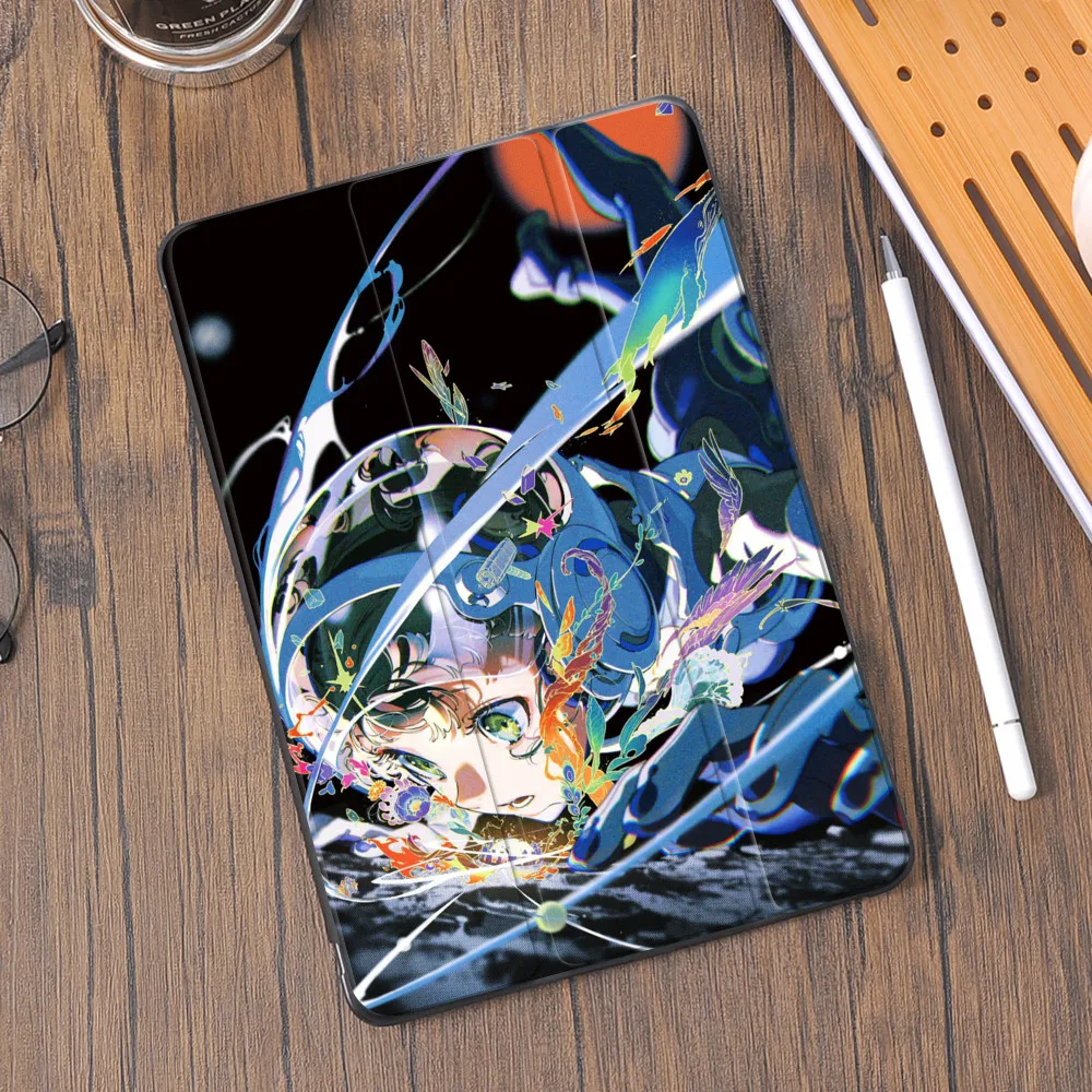 

Anime iPad Case for iPad Mini 6 Pro 11 12.9 10.5 Fundas With Pencil Holder Air 4 5 10.2 9th Generation 2021 8th 7th 9.7 6th 5th