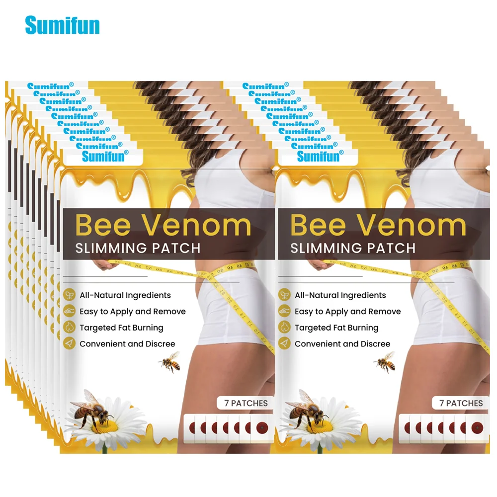 

7/21/35/70Pcs Sumifun Bee Venom Slim Patch Body Detox Fat Burner Thigh Cellulite Removal Plaster Belly Waist Lose Weight Sticker