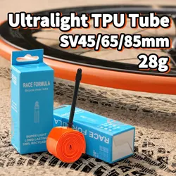 RRSKIT New Ultralight Bike Inner Tube 700 18/32C Road MTB Bicycle TPU Tire 700C 45/65/85mm Length French Valve Super Light Tube