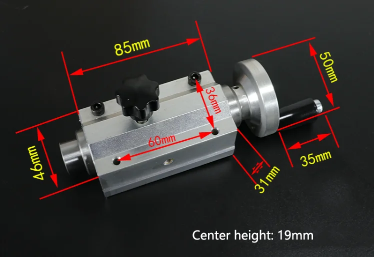 Woodworking lathe bead machine rotary MT1 tailstock, thimble, drill chuck, live center