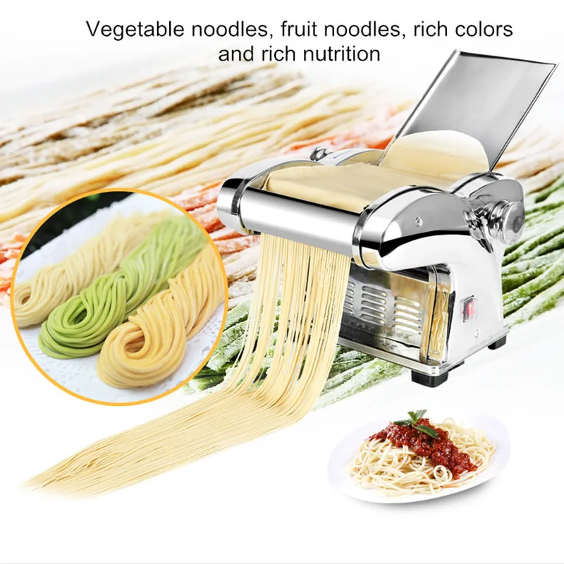 Electric Four-Knife Dough Press Stainless Steel Small Household Noodle Machine Dumpling Wrapper Machine Kitchen Home