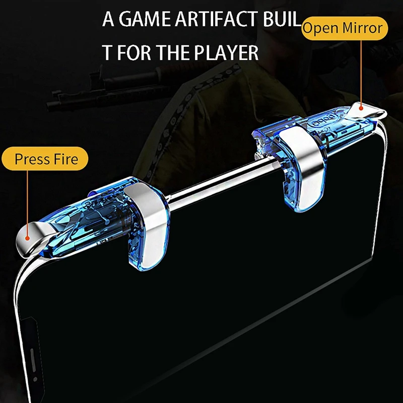 8X Mini Gaming Trigger For PUBG Gamepad Mobile Control L1 R1 Shooter Pubg Game Fire Buttons L1 R1 For Android Ios