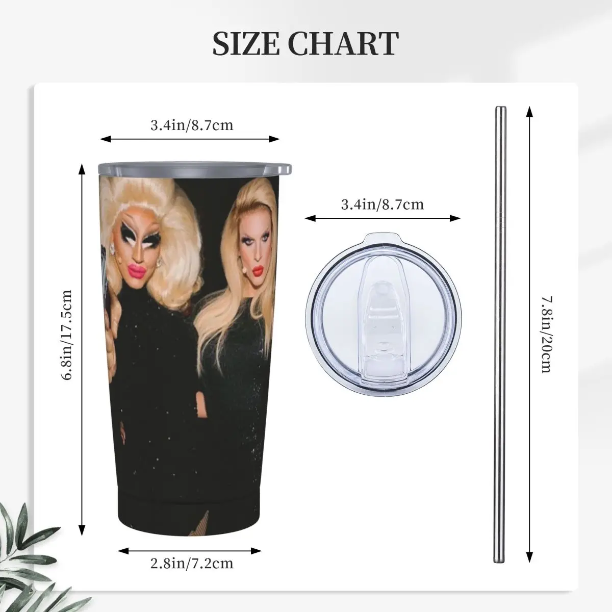 Trixie And Katya - Behind The Scenes - Dangerous Woman Meme Stainless Steel Vacuum Mugs Thermal Cold Cups Straws With Lid