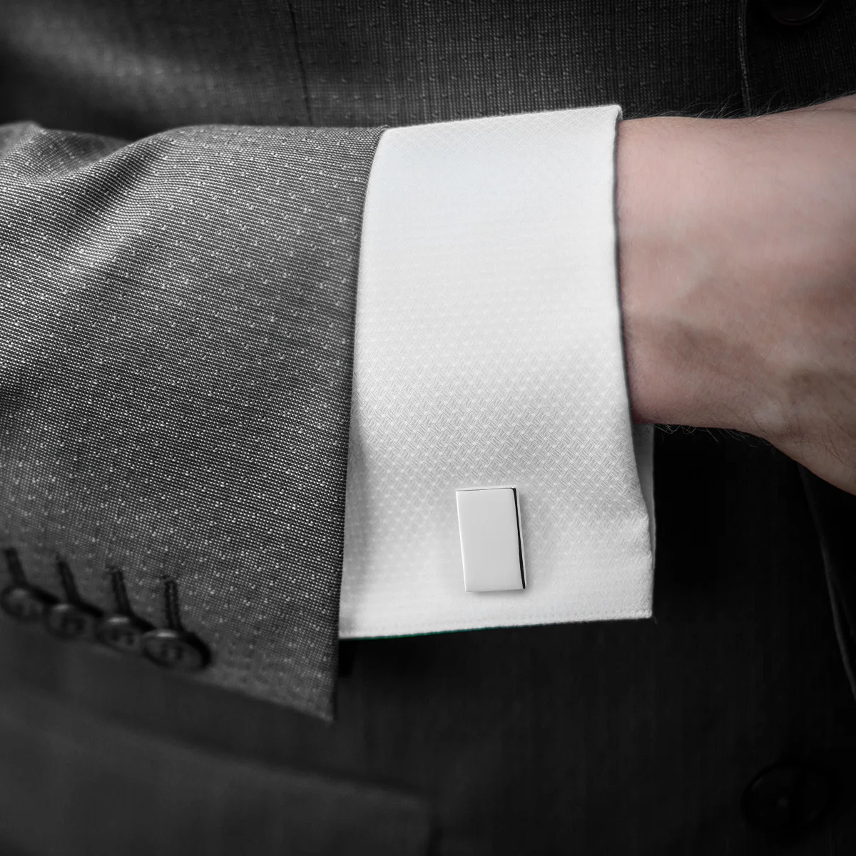 

Pair of Men's Cufflinks Stainless Steel Sleeve Buttons Silver Unique Gift for Wedding Anniversary Cufflinks Sleeve Button