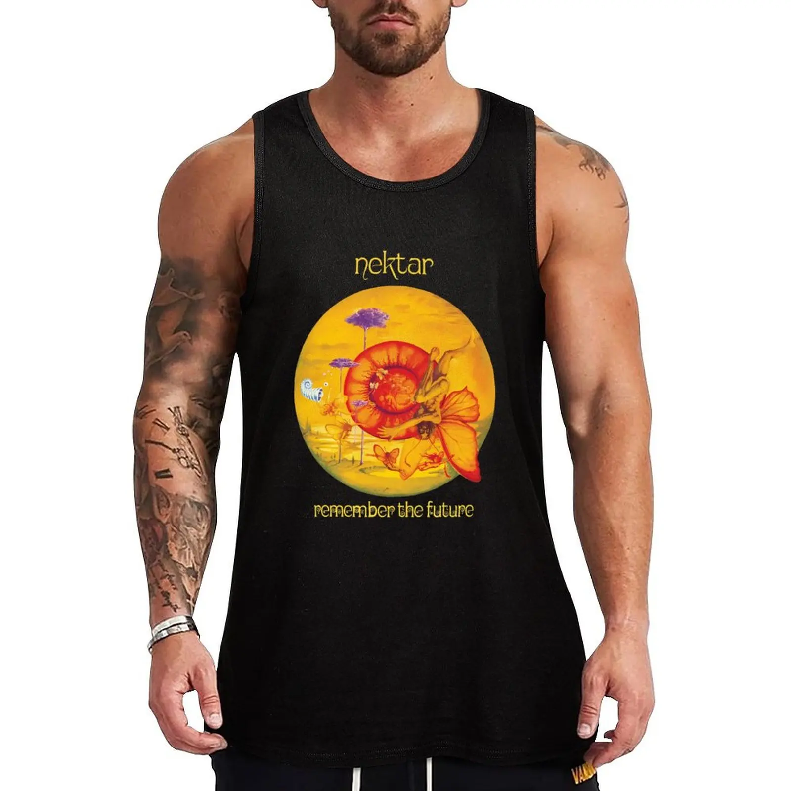 Retro Prog Rock Tank Top bodybuilding for men Men's sleeveless