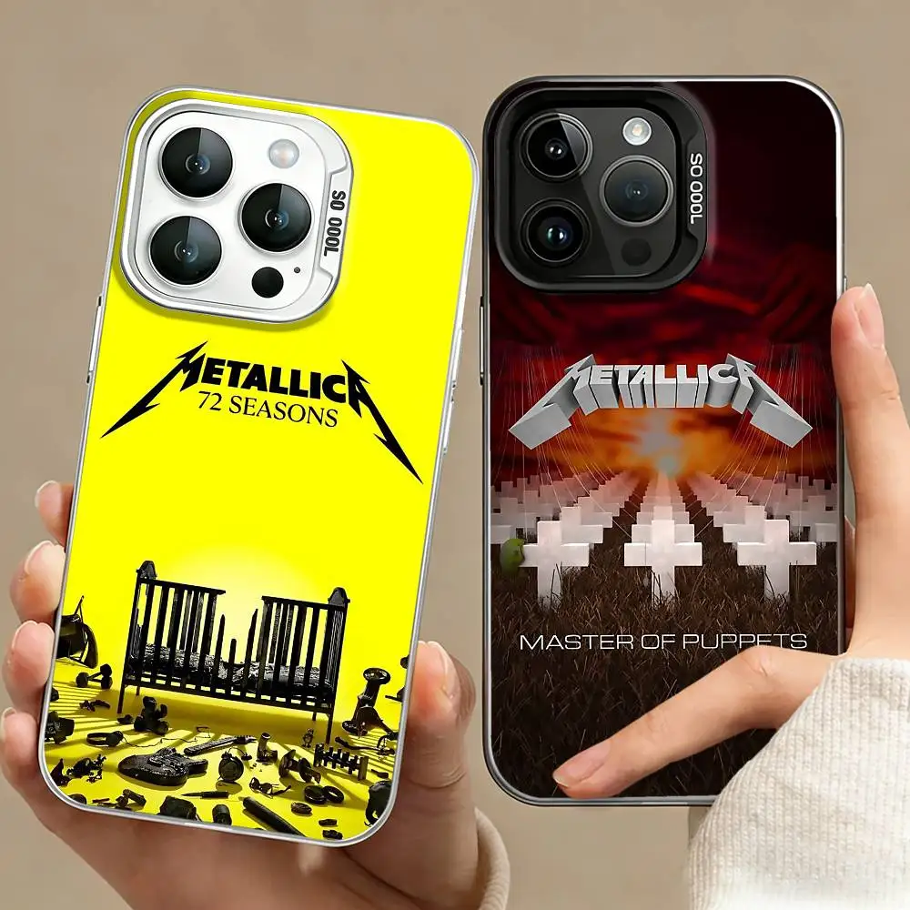 

72 S-Seasons M-Metallica B-Band Phone Case For iPhone 17,16,15,14,13,12,11 Plus,Pro Max,XS,Colored silver phone case