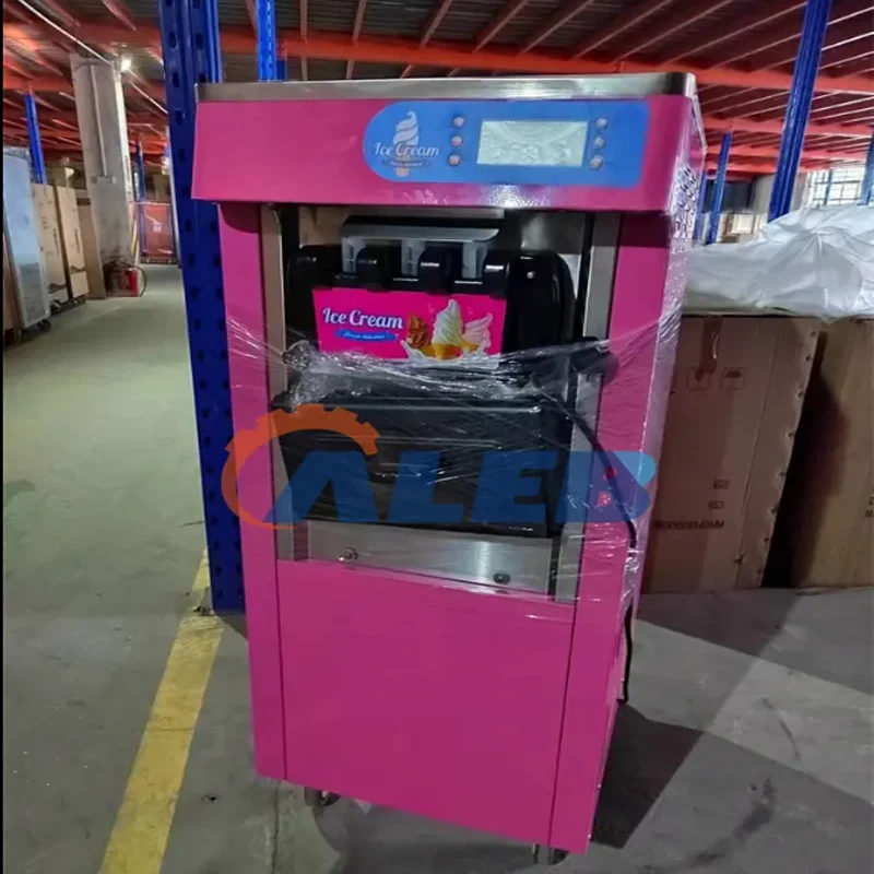 Professional Single Flavor Soft Serve Ice Cream Machine for Small Batches for Homemade Fruit and Milk Ice Cream