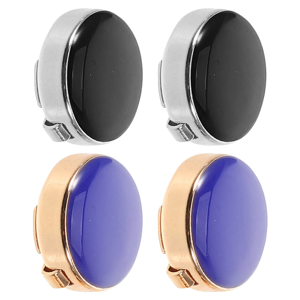 

2 Pairs Mens Cufflinks Durable Stylish Accents Tuxedo Studs For Men Wedding Accessories Elegant Suit Decorations For Formal Wear
