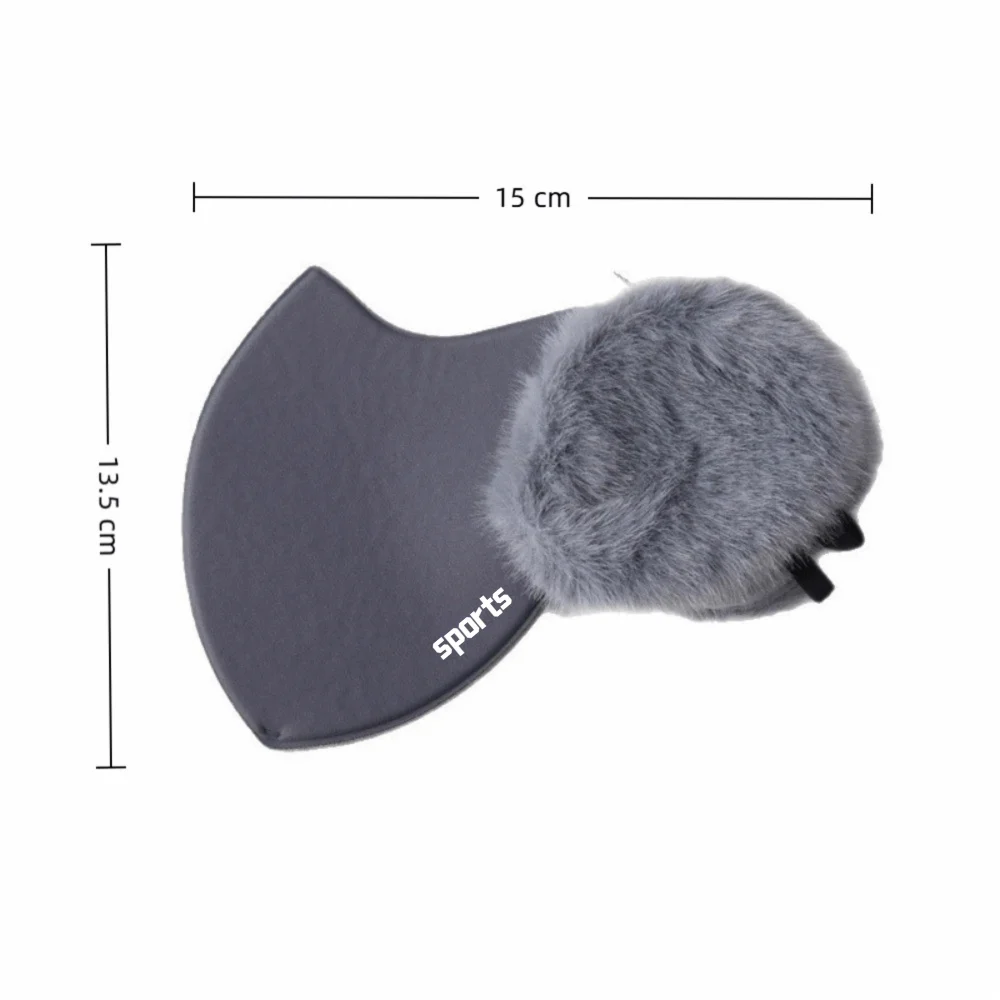 Masker Wajah Hangat Musim Dingin Wanita Berlapis Bulu Tahan Angin Dua-dalam-Satu Penutup Telinga Bernapas Tahan Dingin Masker Bersepeda Pelindung Telinga