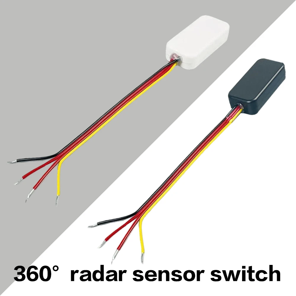 3.7V-24V Wide Voltage Microwave Radar Sensor Switch Presence Sensor On/Off Delay 30 Seconds Intelligent Switch Motion Sensor