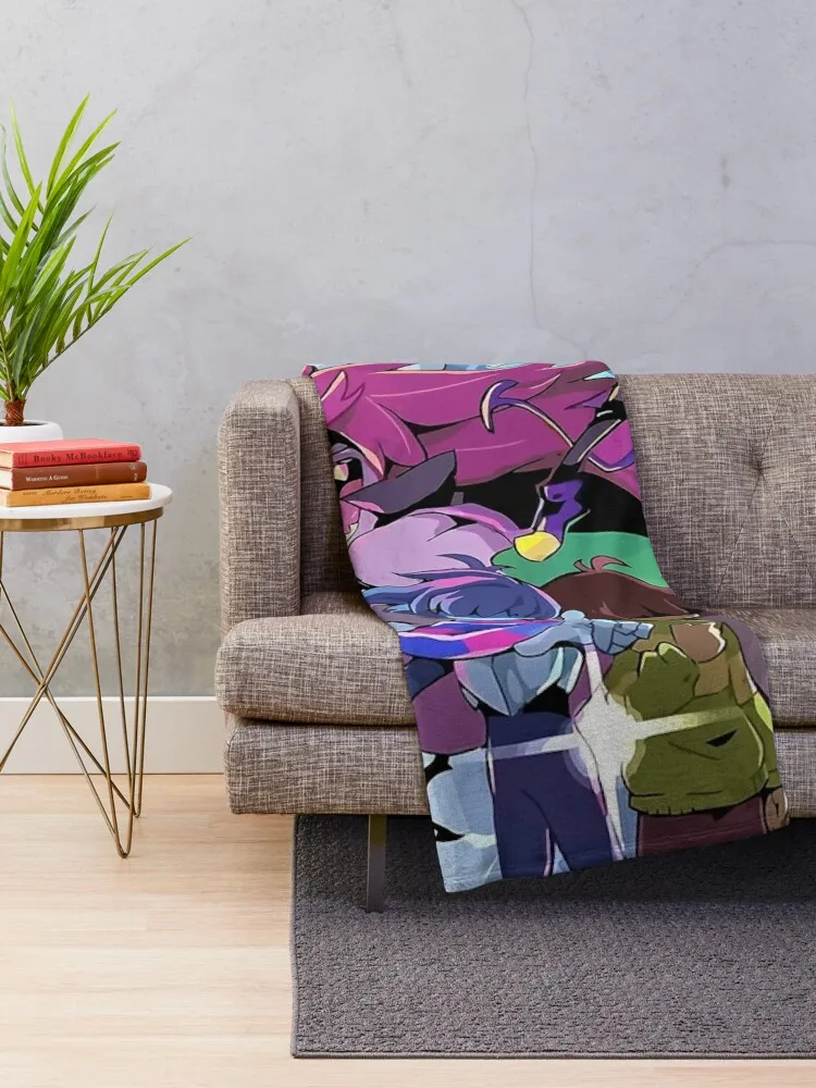 Deltarune - Adventure Throw Blanket Luxury manga Stuffeds Blankets