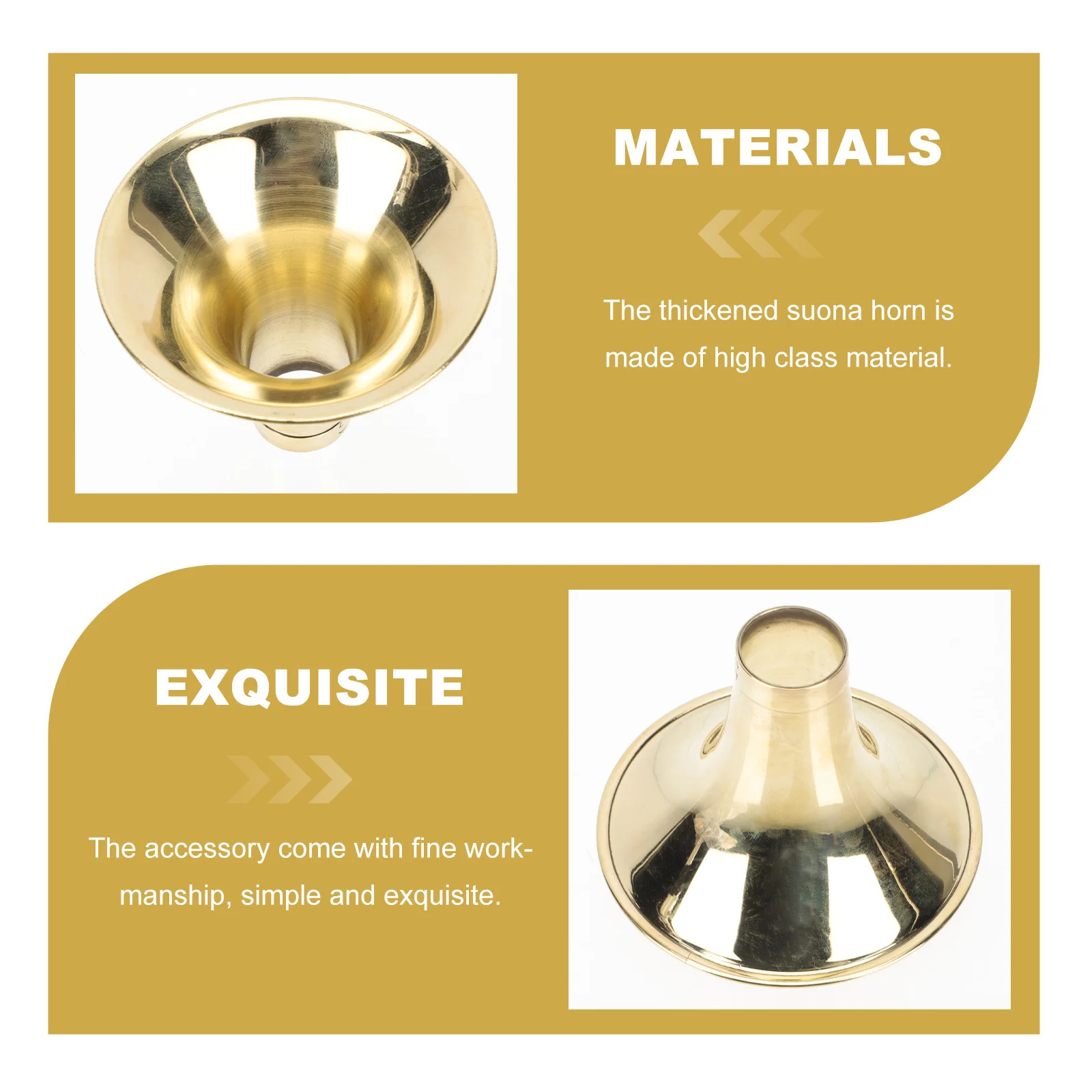 

Professional Thickened Suona Horn Brass Horn Accessory Suona Sound Amplifier Replacement Part Instrument Accessories