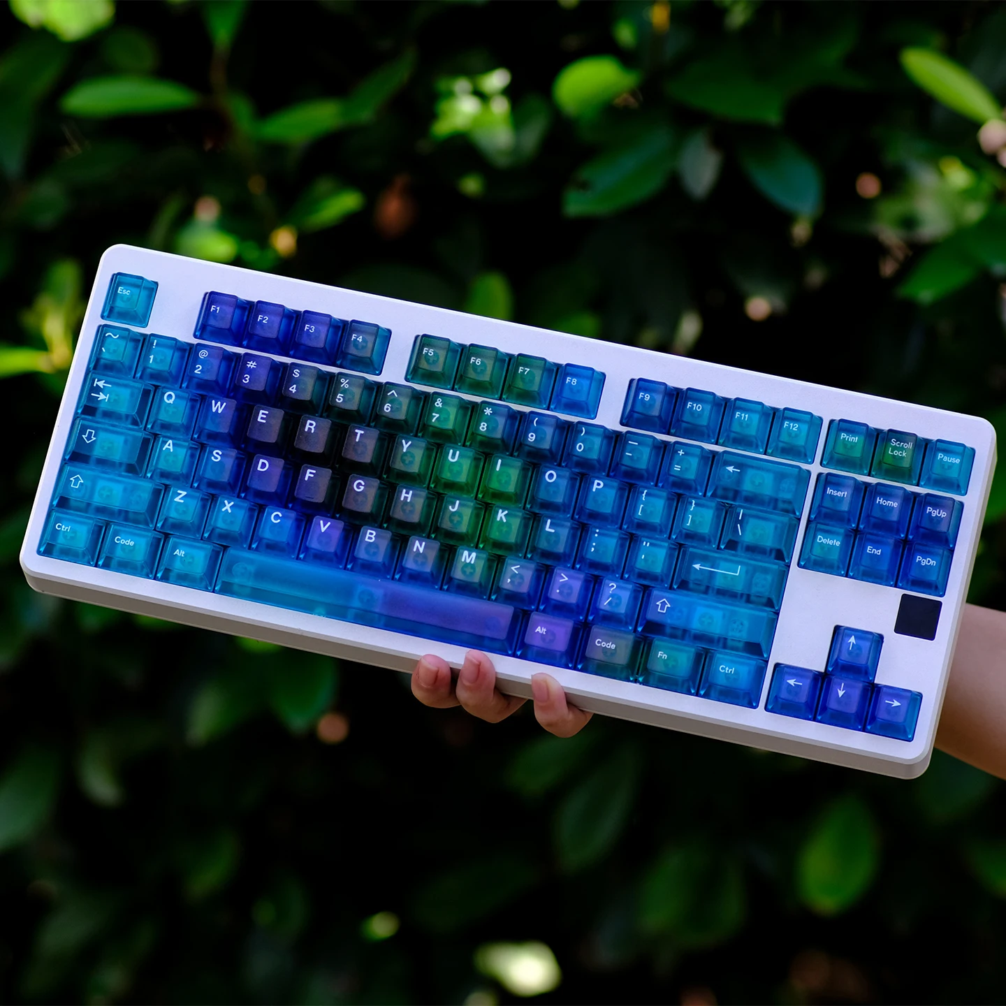 

122-клавишные цветные туманные прозрачные колпачки для клавиш Cherry Profile Matte PC Keycap для MX Cherry 61 64 68 87 96 104 Механическая клавиатура