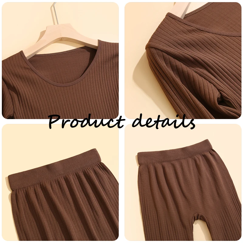 4 قطع النساء الملابس الداخلية الحرارية الدافئة مثير طويلة الأكمام الملابس الشتوية مضلع الحرارية الحميمة مجموعة السيدات سميكة ملابس خاصة جديد