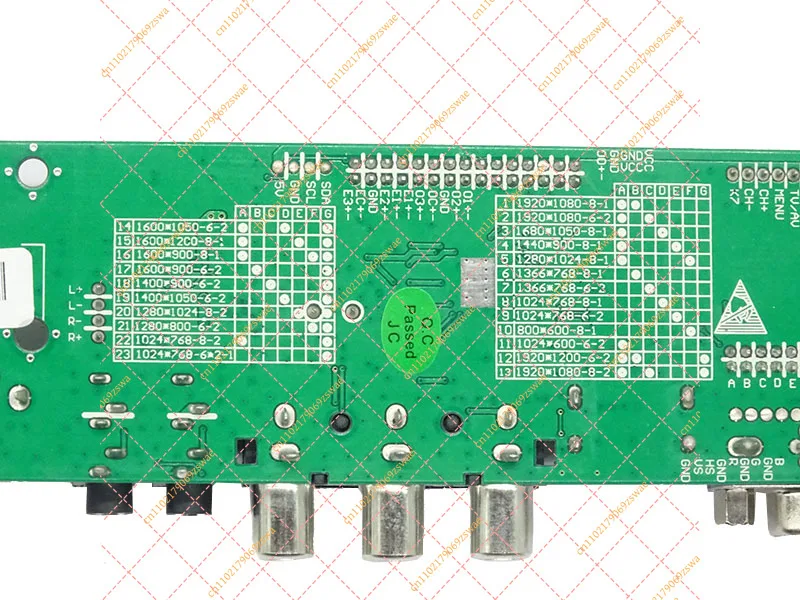 V56 Chip TV Driver Board HDV56R/U-AS V2.1, Multi-Resolution Single AV Motherboard