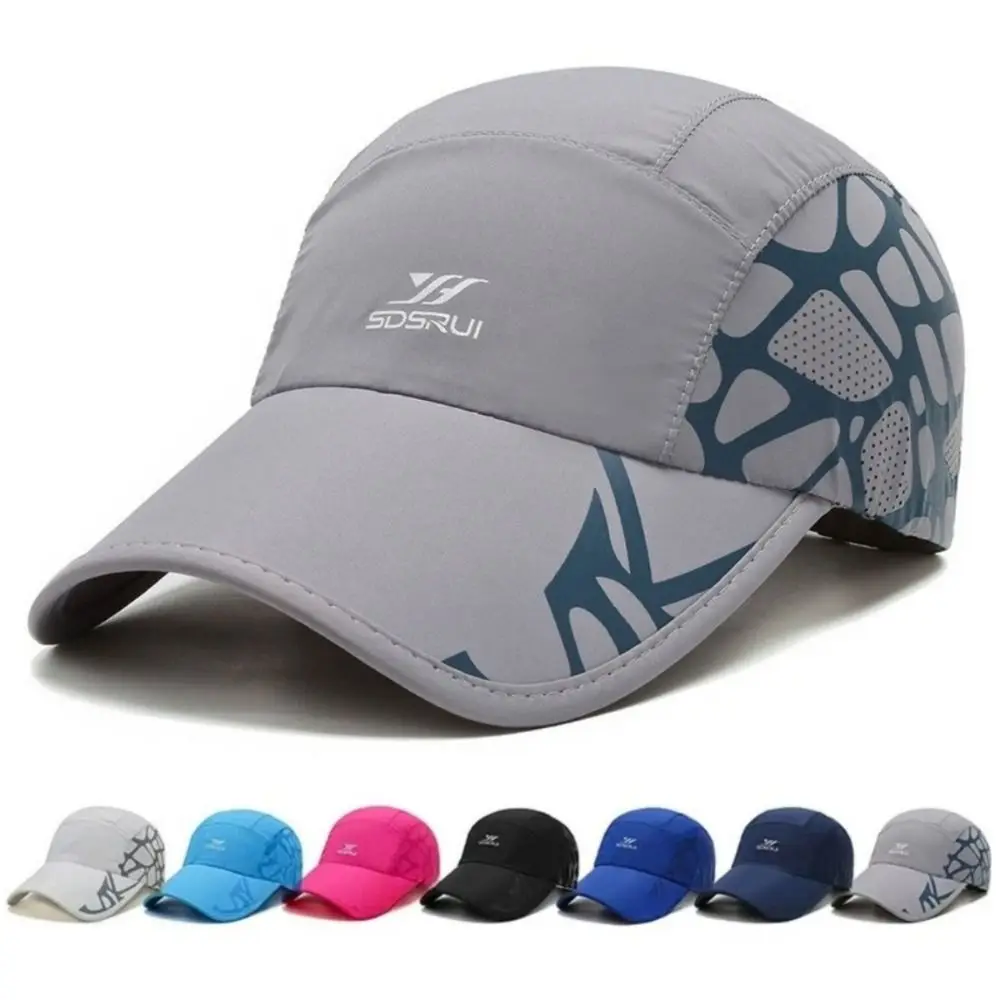 New Adjustable Summer Baseball Cap Korean Style Solid Color Quick Dry Cap Breathable Casual Top Empty Cap Unisex