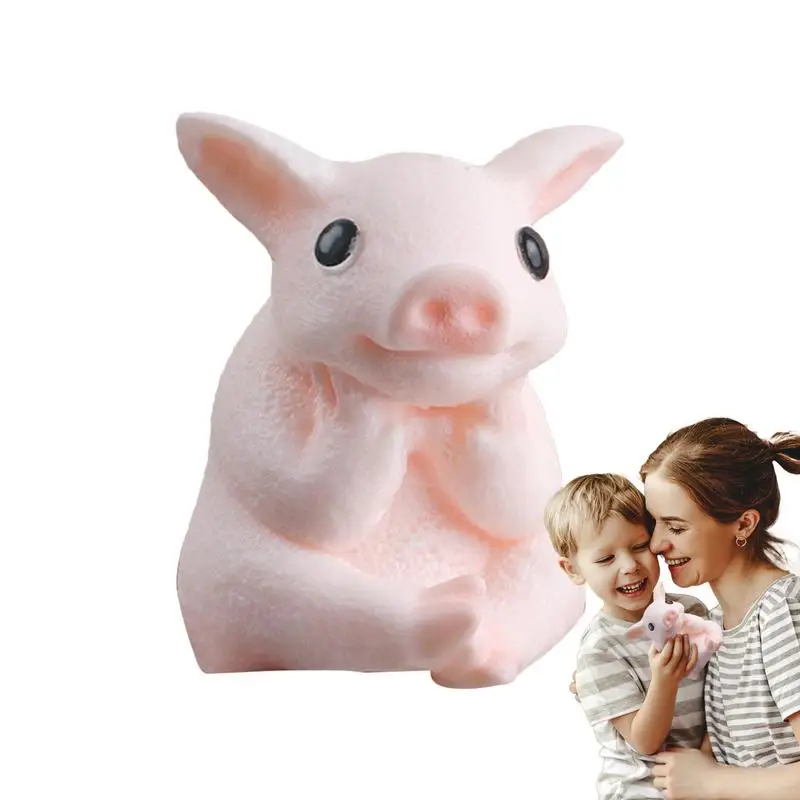 

Squeeze Animal Hand Toys Funny Pink Animal Squeeze Toy 14cm/5.5inch Realistic Fidget Doll High Resilience Rebound Ball For