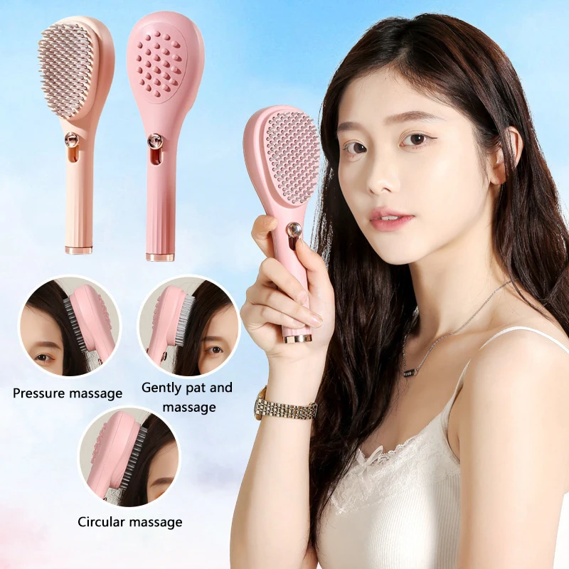 

Portable Massage Comb Self Clean Hair Brush Telescopic Hair Comb Anti-static Scalp Massage Comb For Head Caring