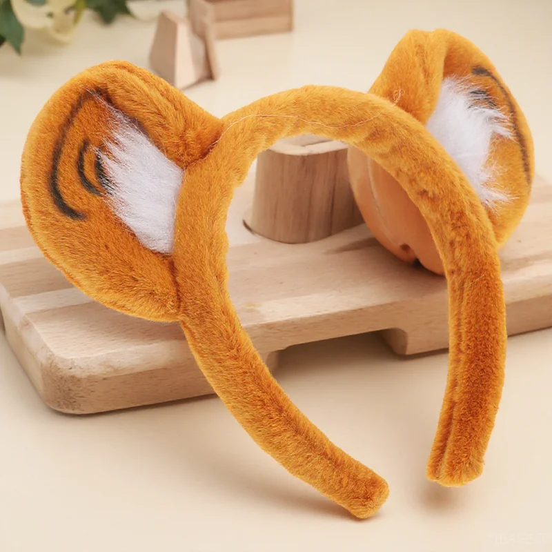 

Tiger Ear Headband for Women Girls Cute Headband Animal Ear Hairband Prop Party Costume Accessories Girl Hair Accessories