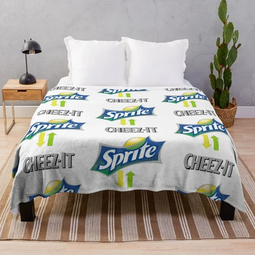 Sprite and Cheez-it Throw Blanket warm winter Sofa Quilt for sofa Blankets