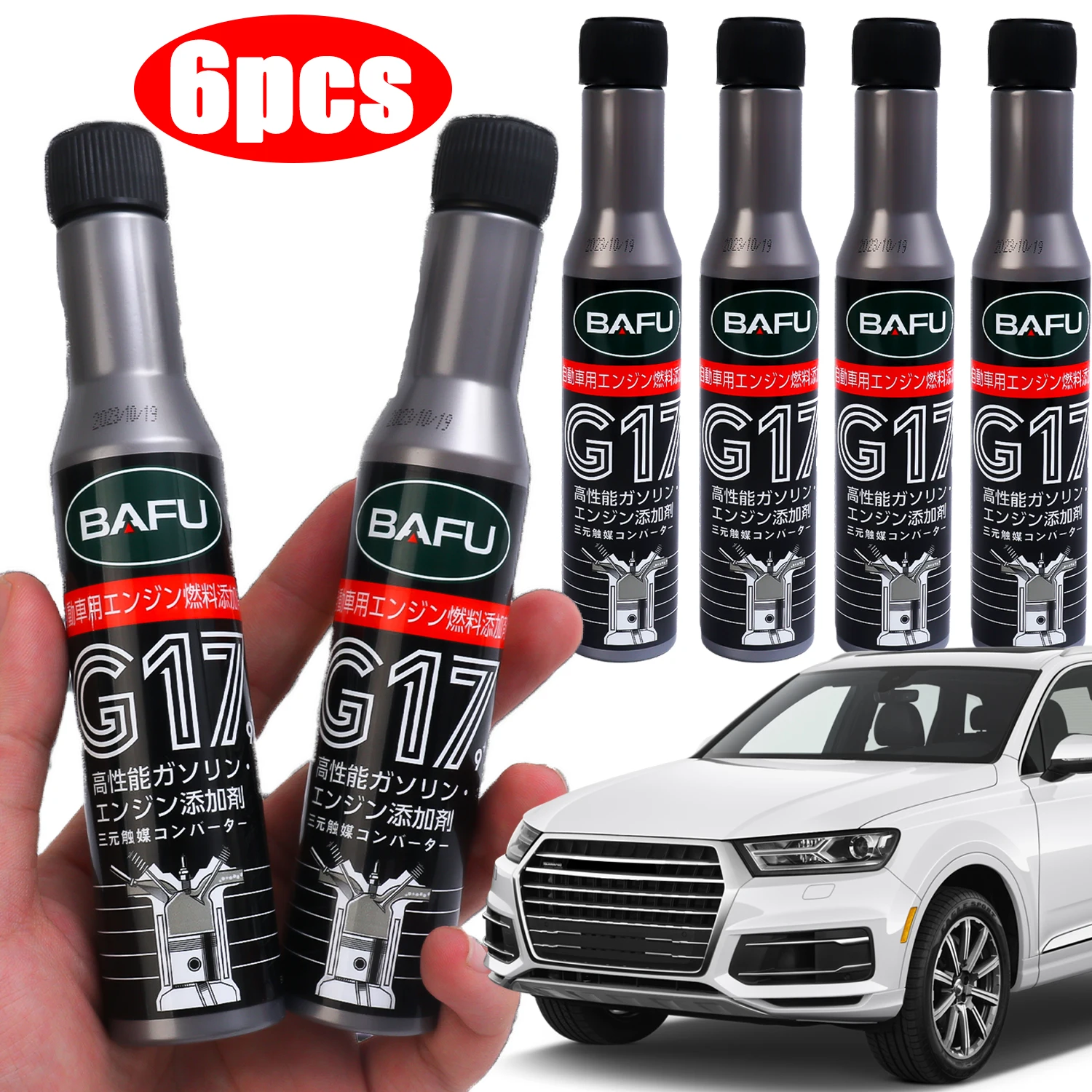 6 Pcs Car Fuel Gasoline Injector Cleaner Gas Oil Additive Remove Engine Carbon Deposit Increase Power In Oil Ethanol Fuel Saver