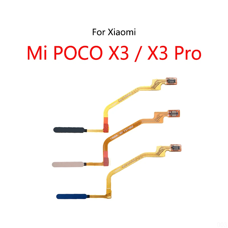 

Home Button Fingerprint Scanner Touch ID Menu Return Sensor Flex Cable For Xiaomi Mi POCO X3 Pro / X3 NFC Pocophone