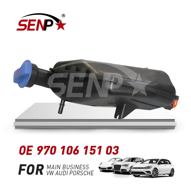SENP Radiator Engine Coolant Expansion Water Tank for Porsche Panamera 97010615103 Plastic Material