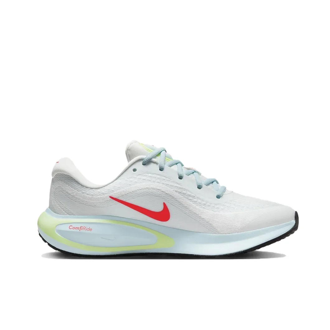 Nike Original Journey Run Comfortable Versatile Low Top Women's Casual Running Shoes White Gold & Teal