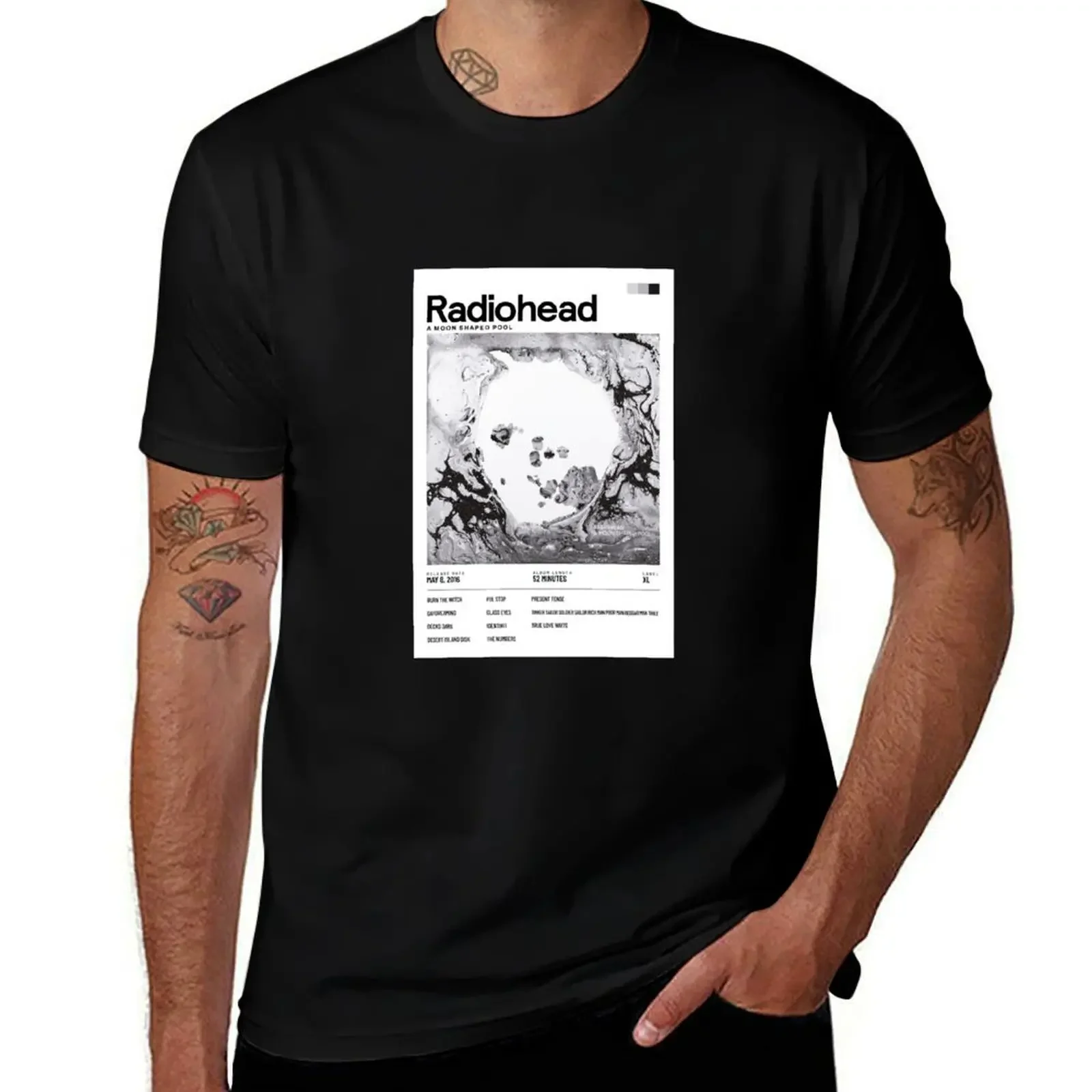 Radiohead - A Moon Shaped Pool T-Shirt topping football t shirt baggy shirts t shirts for men