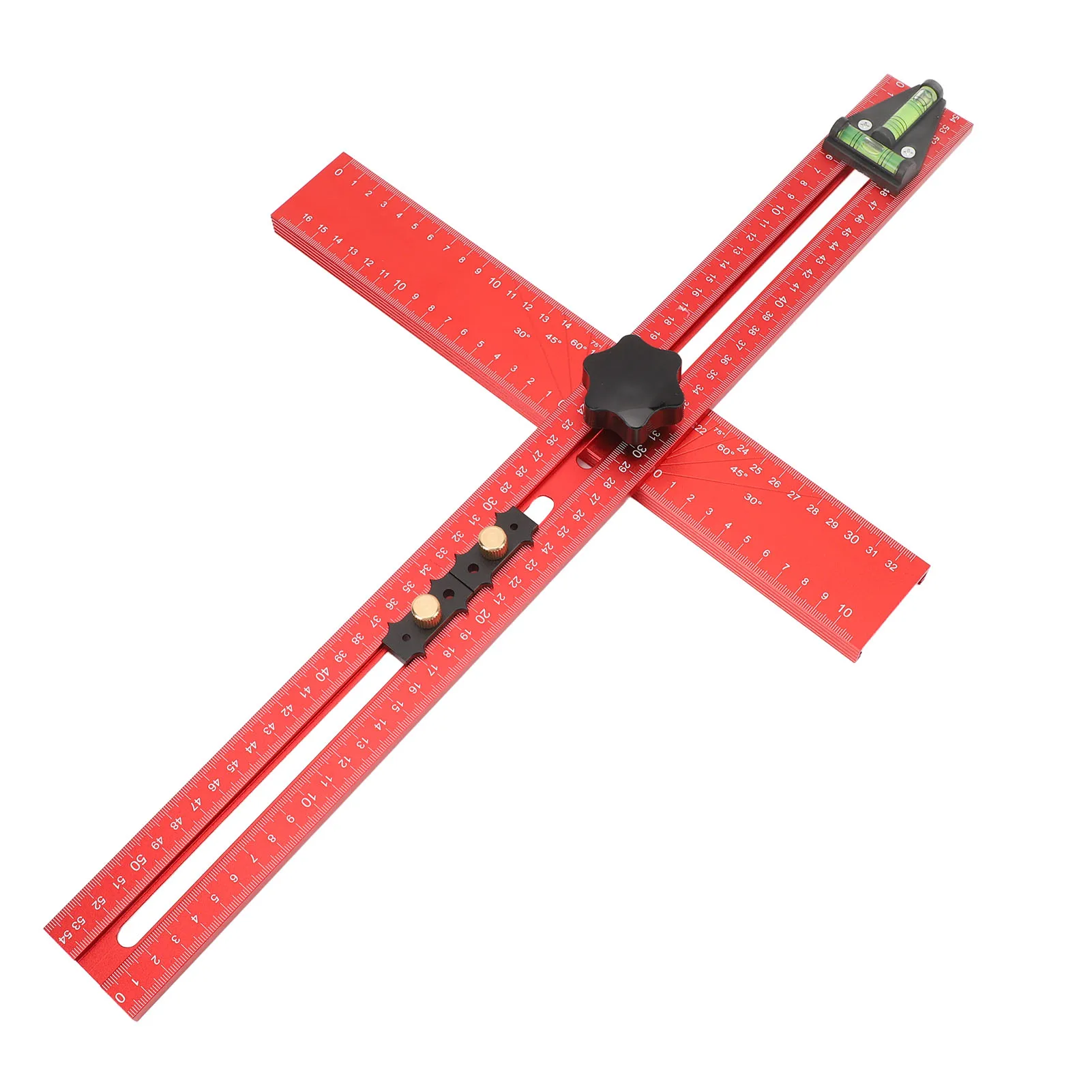 Drilling Positioning Ruler 2 in 1 45° and 90° Punch Locator Drill  for Woodworking T  Measuring Tool T  Ruler