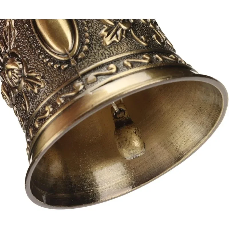 Kerincingan dekoratif sekolah kantin bel teh Retro proses elektroplating Alarm dekorasi pernikahan jam meja bel