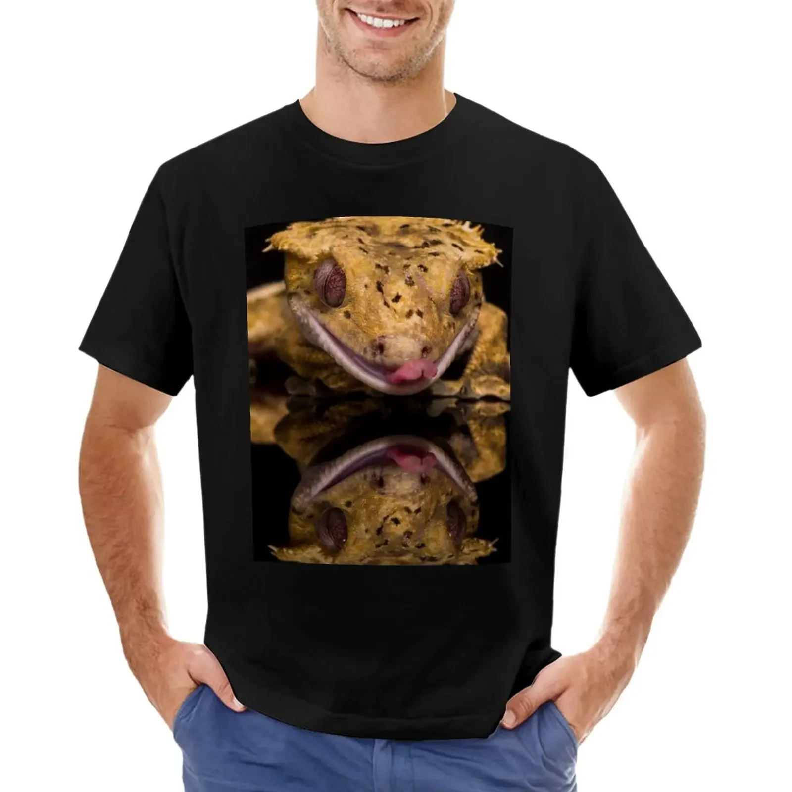 New Caledonian Crested Gecko T-Shirt animal prinfor boys sublime mens graphic t-shirts big and tall